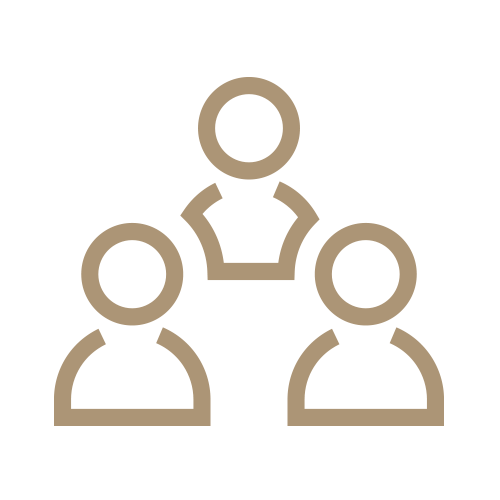 Team of 3 people icon