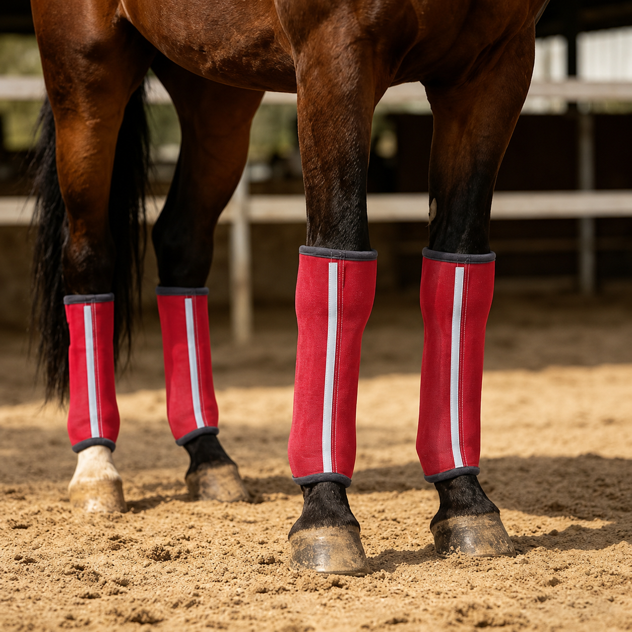 Fly Boots (Red & Dark Grey)