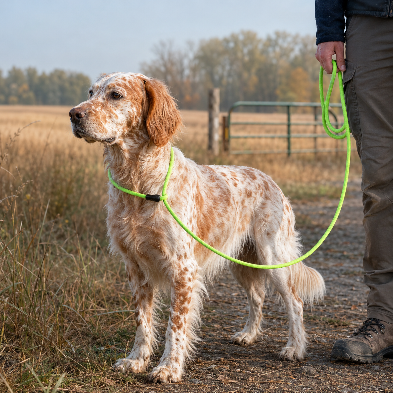Rope Slip Lead - 6 ft (Neon Green)