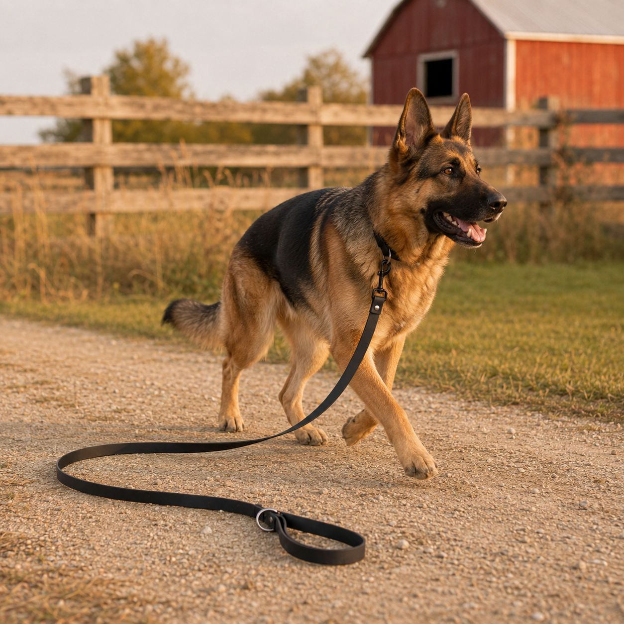 12 ft Long Line - 5/8 in Biothane (Black)