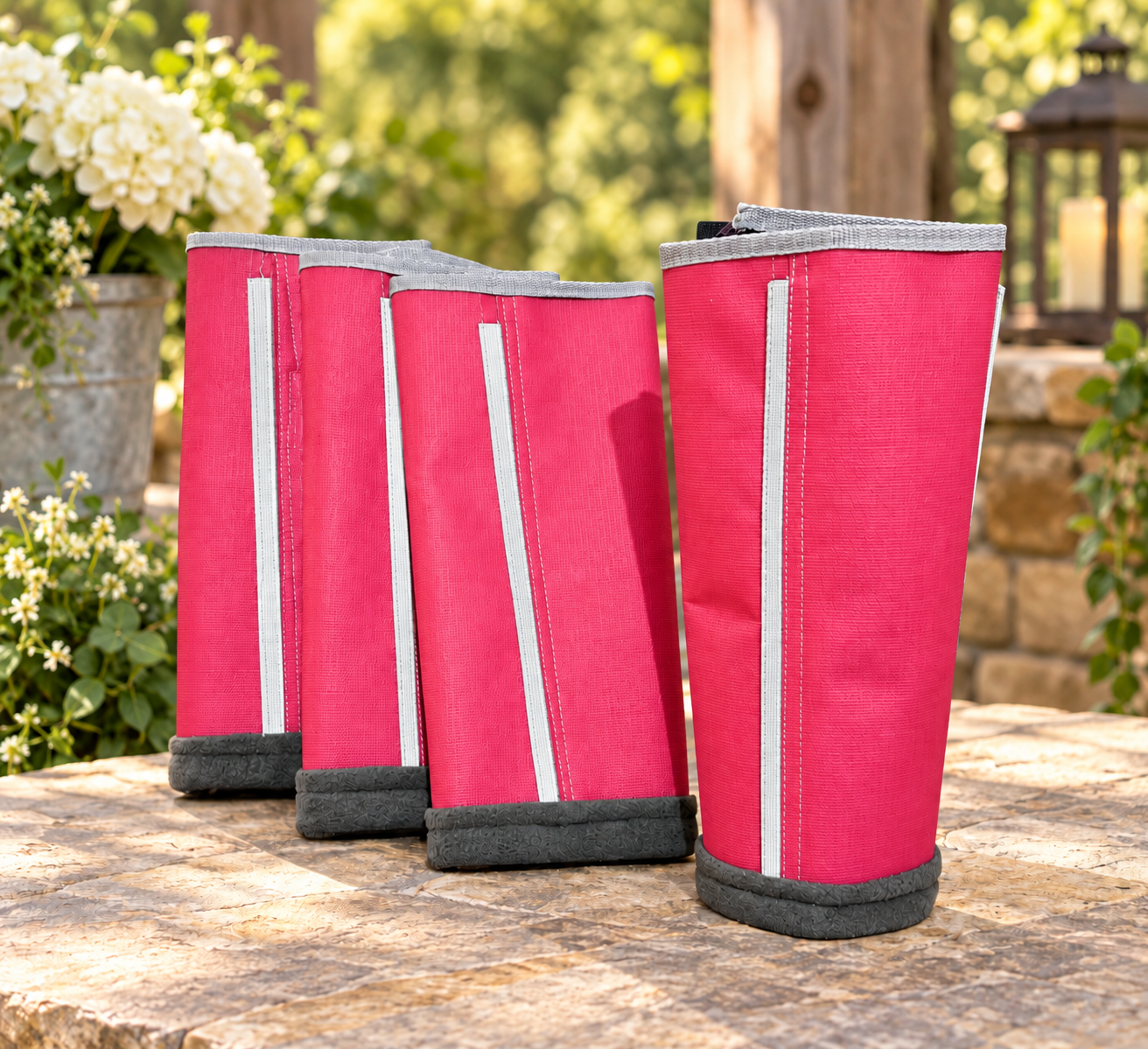 Fly Boots (Red & Dark Grey)