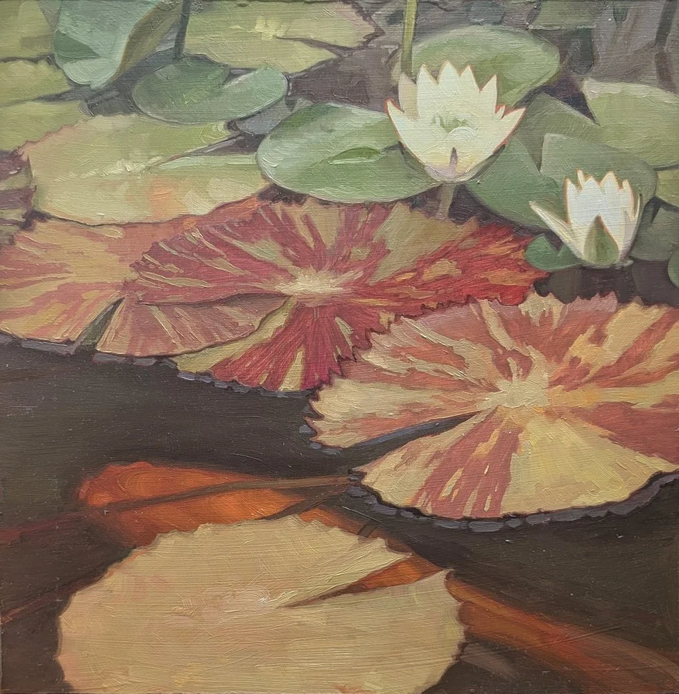 Beneath the Lilies - 12x12"