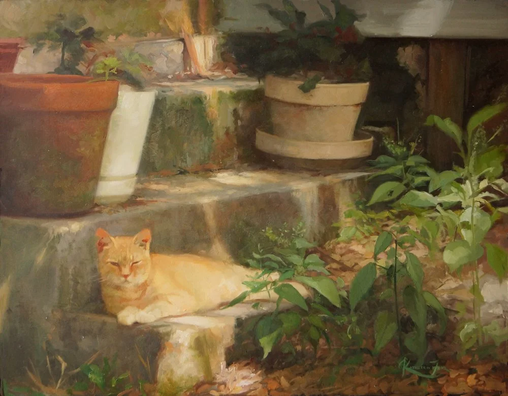 Nap in the Shade - 11x14"