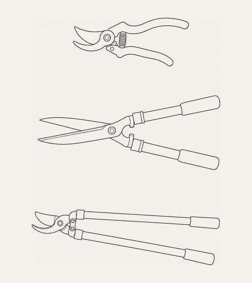 Pruners and garden tools