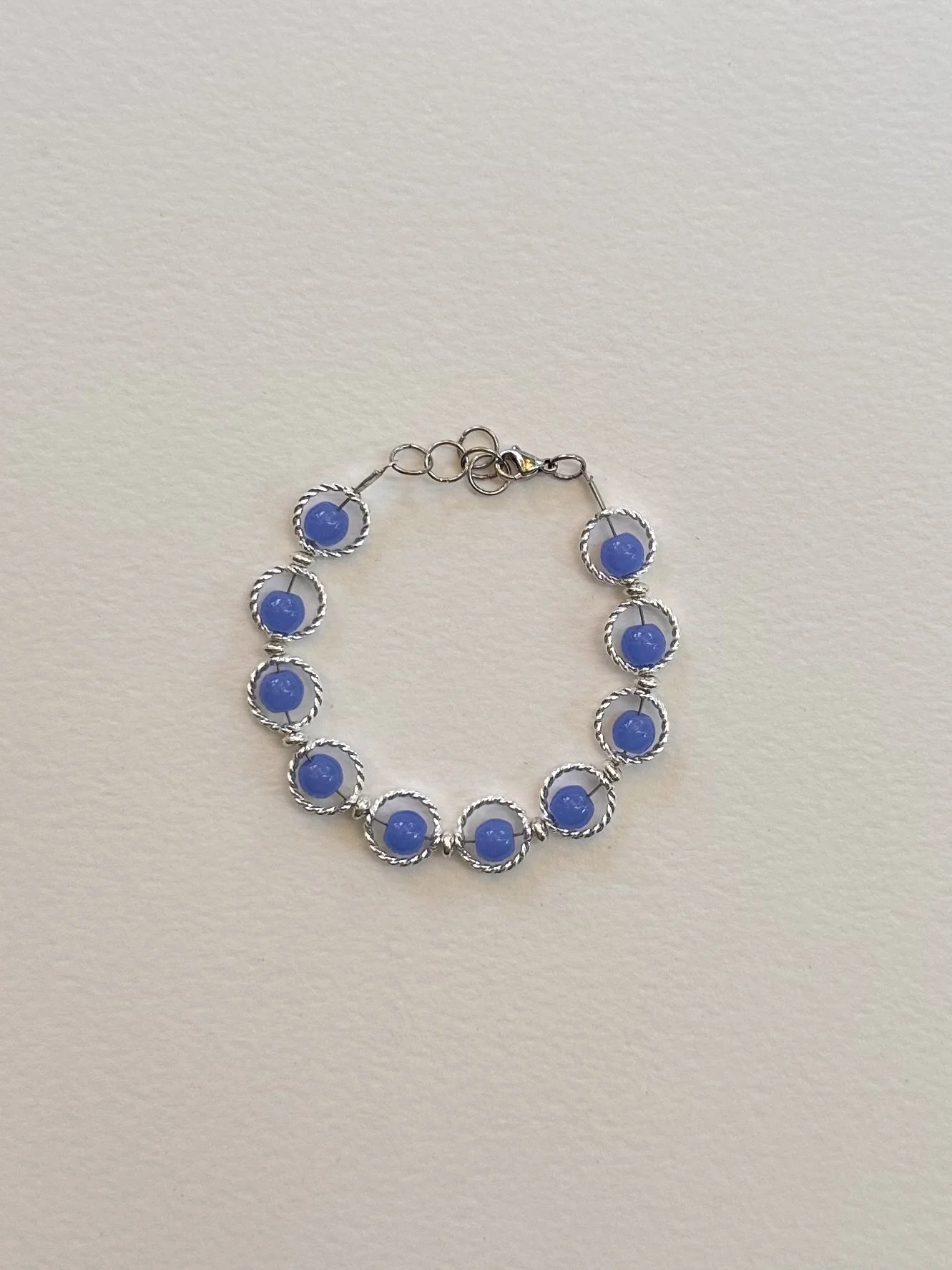Cornflower Blue Twisted Bracelet