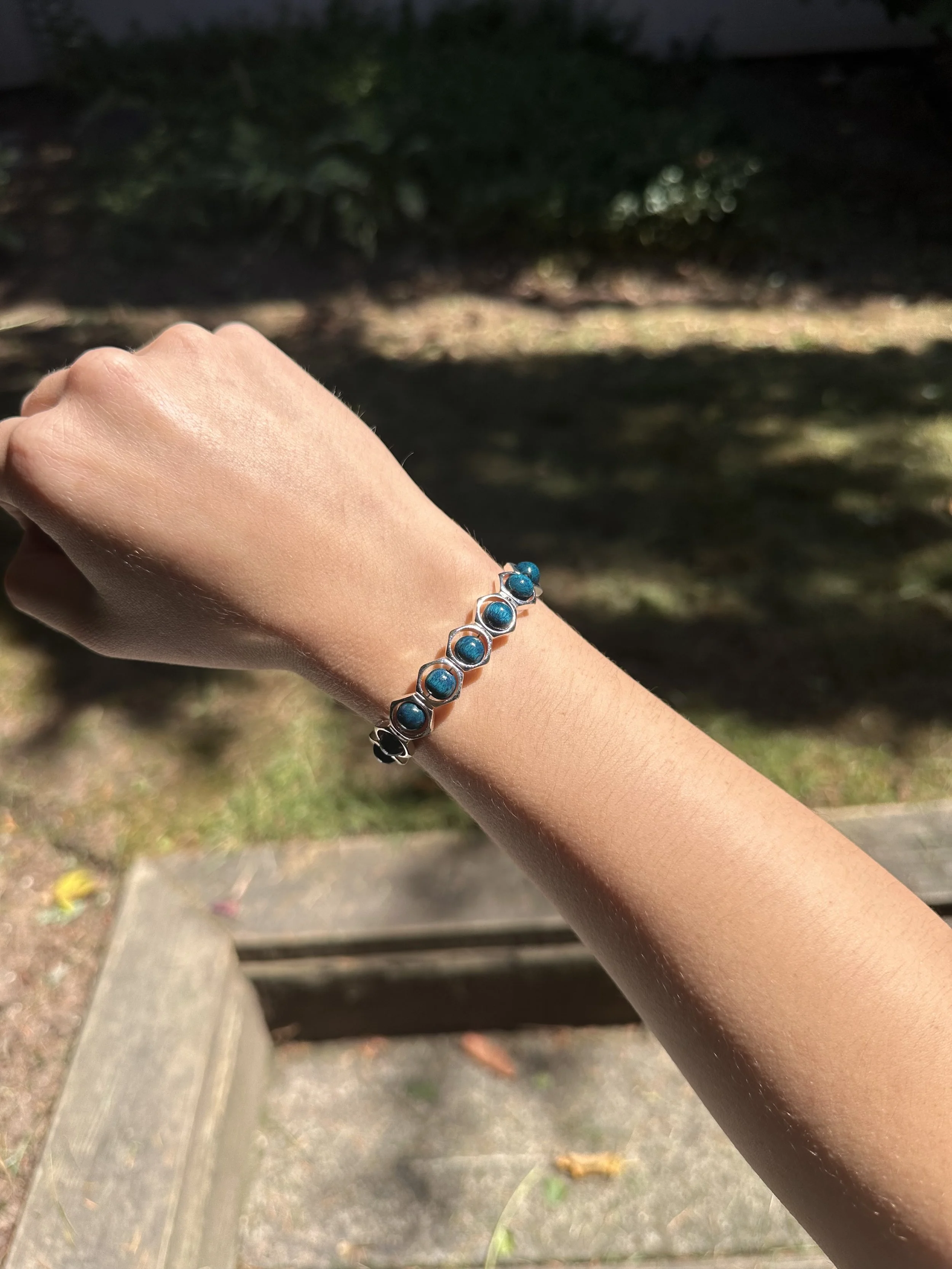 Peacock Hex Bracelet