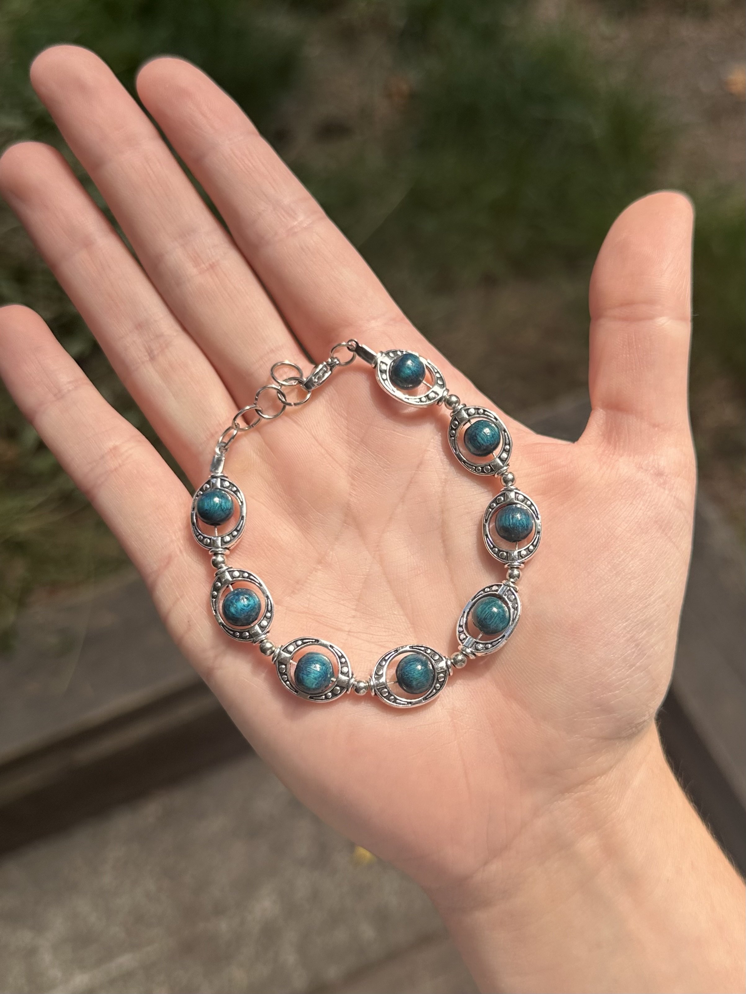 Peacock Horseshoe Bracelet