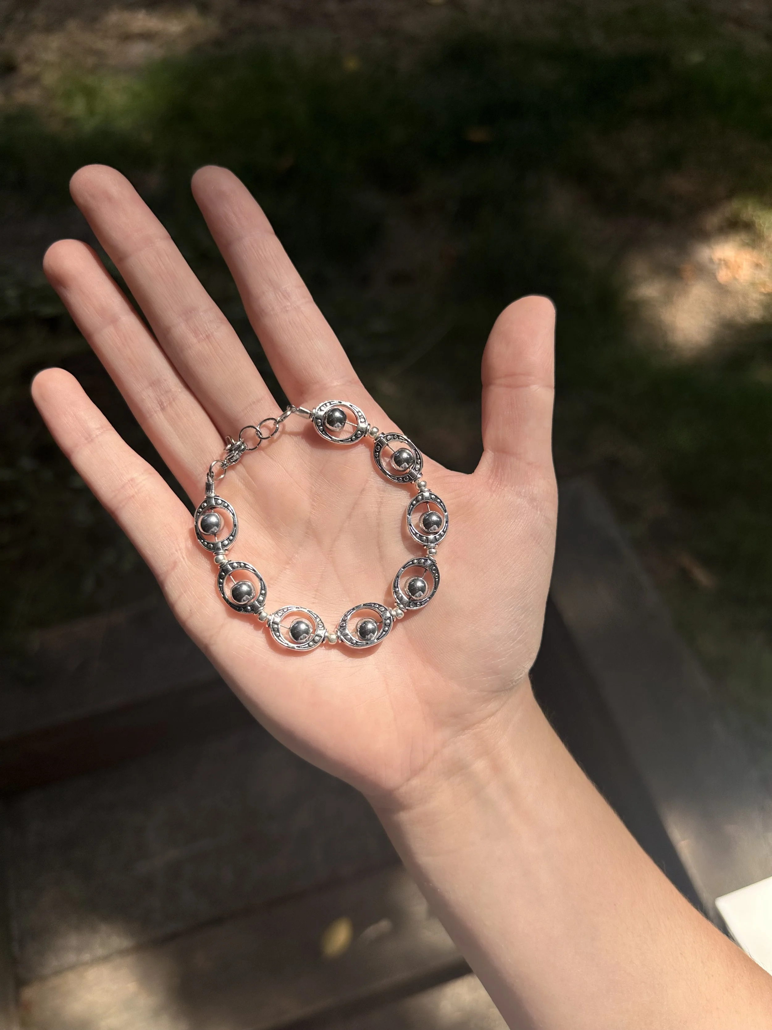 Silver Horseshoe Bracelet
