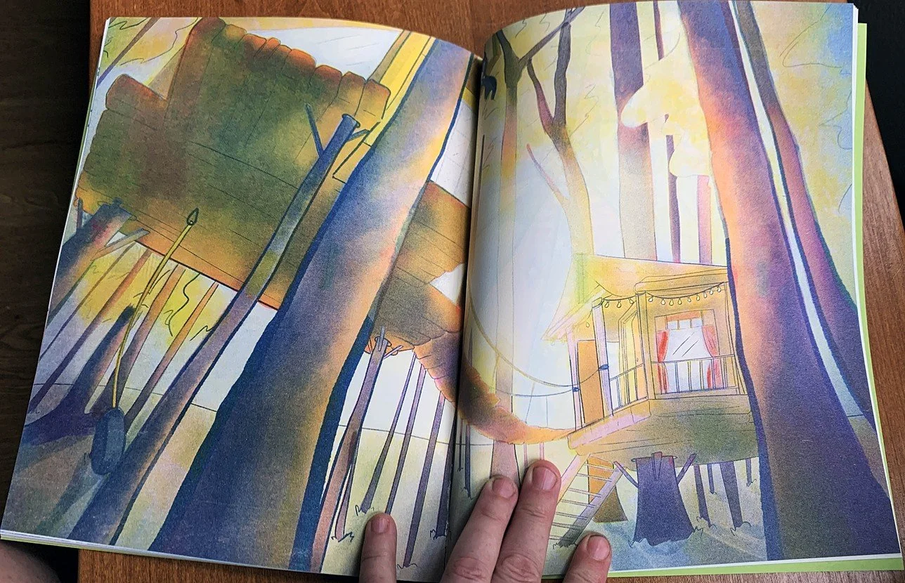 Kara Spread for Bino's Tallacoffalou, risograph