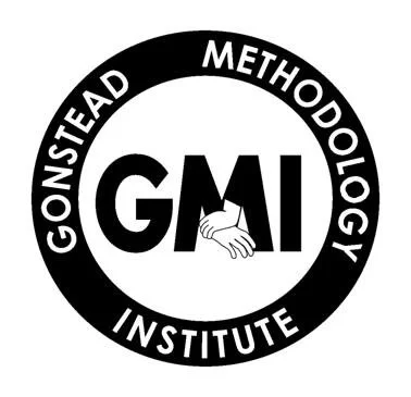 Logo for Gondiast Head Methodology Institute featuring a handshake icon and circular text.
