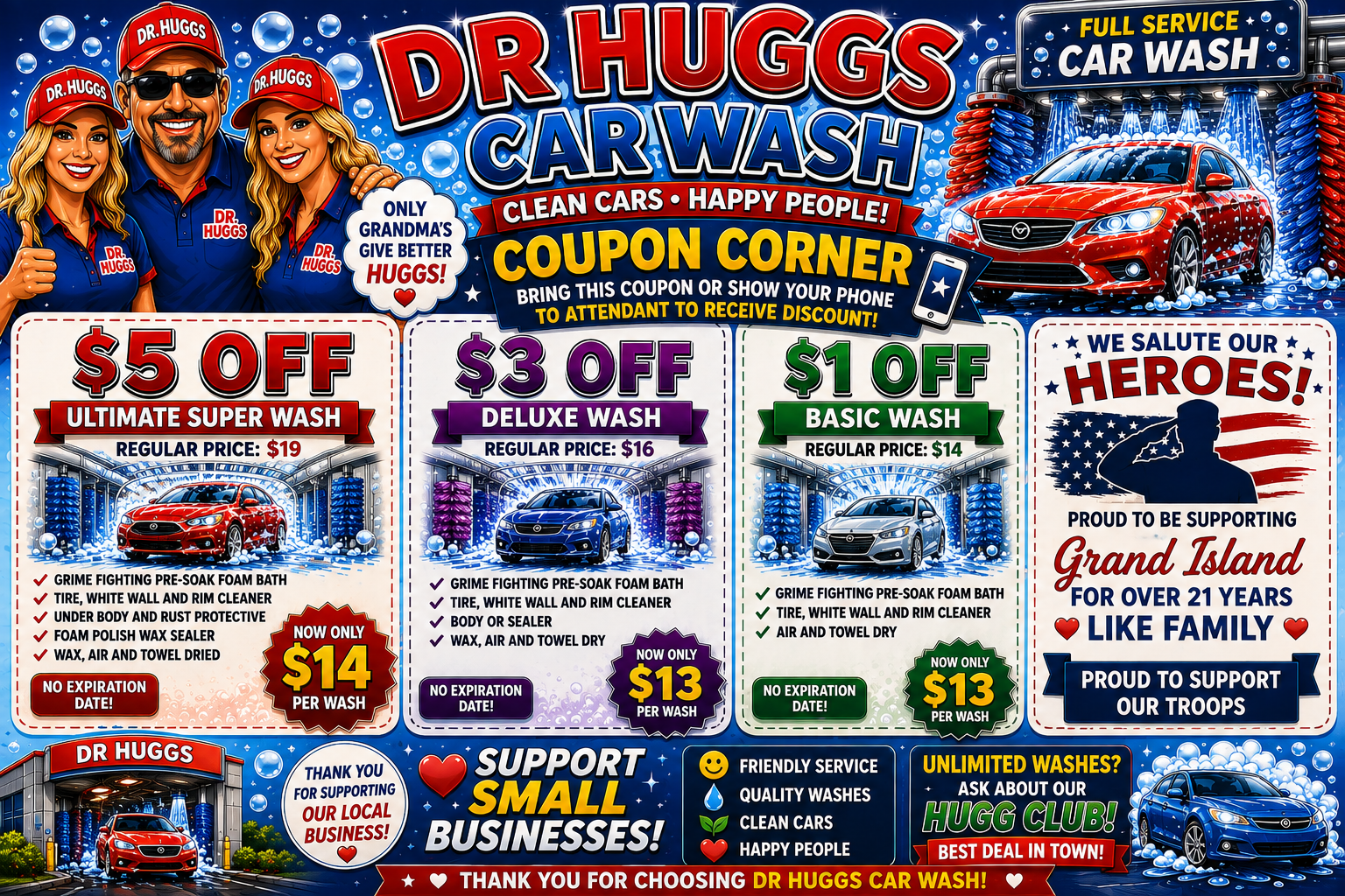 car wash coupons dr huggs