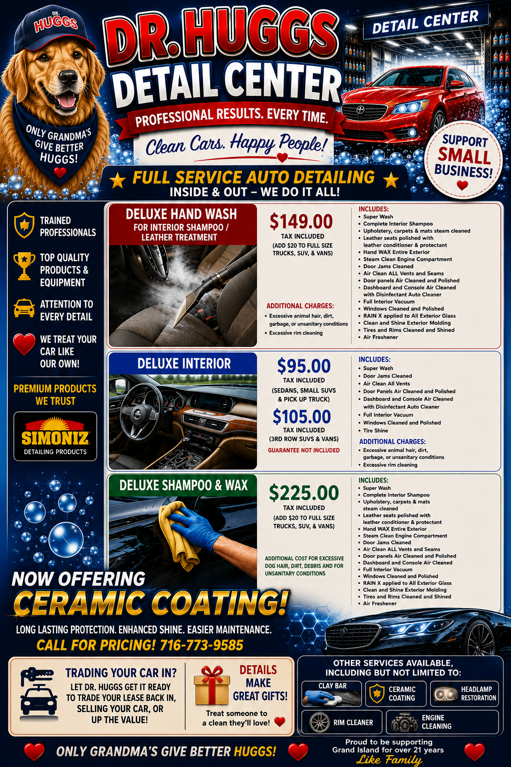 Dr. Huggs Detailing coupons