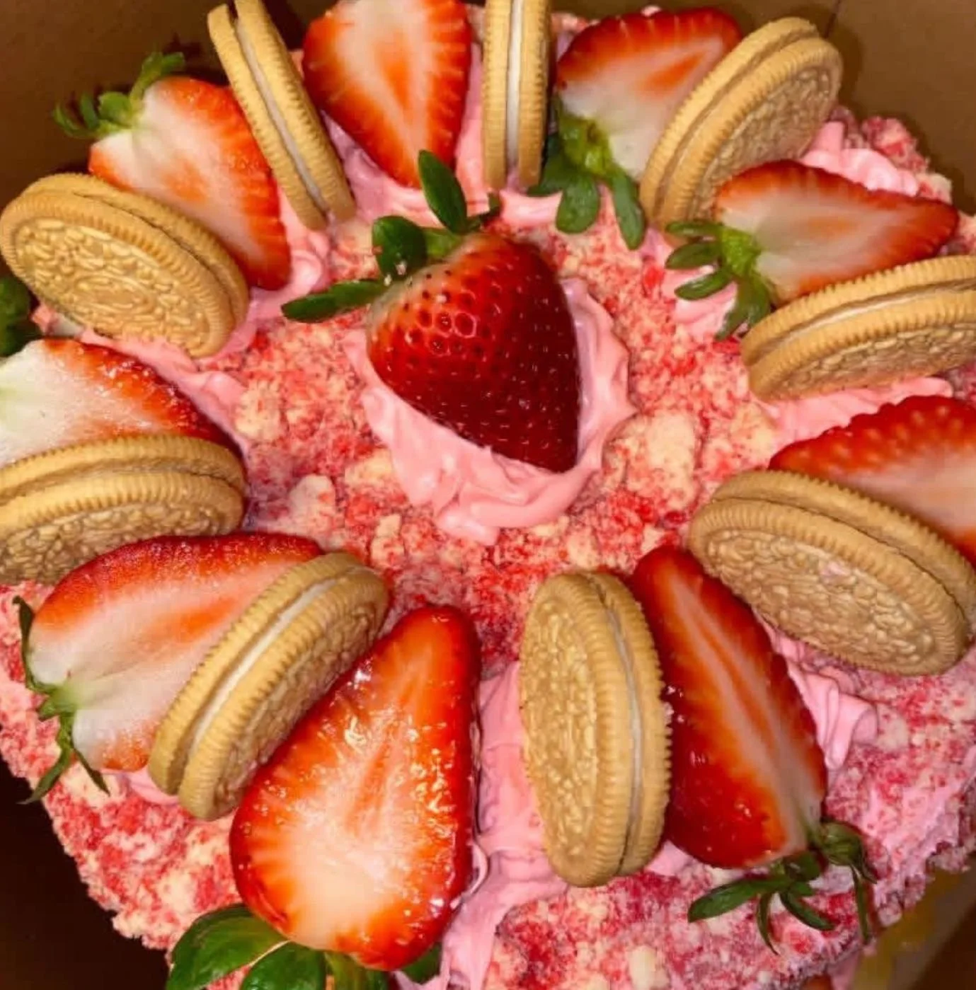Strawberry Crunch Cake