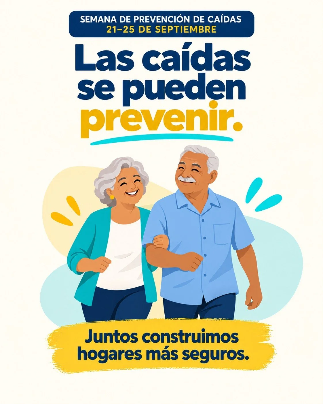 Esta semana conmemoramos la Semana de Prevenci&oacute;n de Ca&iacute;das, del 21 al 25 de septiembre. 

En Puerto Rico, aproximadamente 1 de cada 4 personas de 65 a&ntilde;os o m&aacute;s report&oacute; al menos una ca&iacute;da durante los 12 meses 
