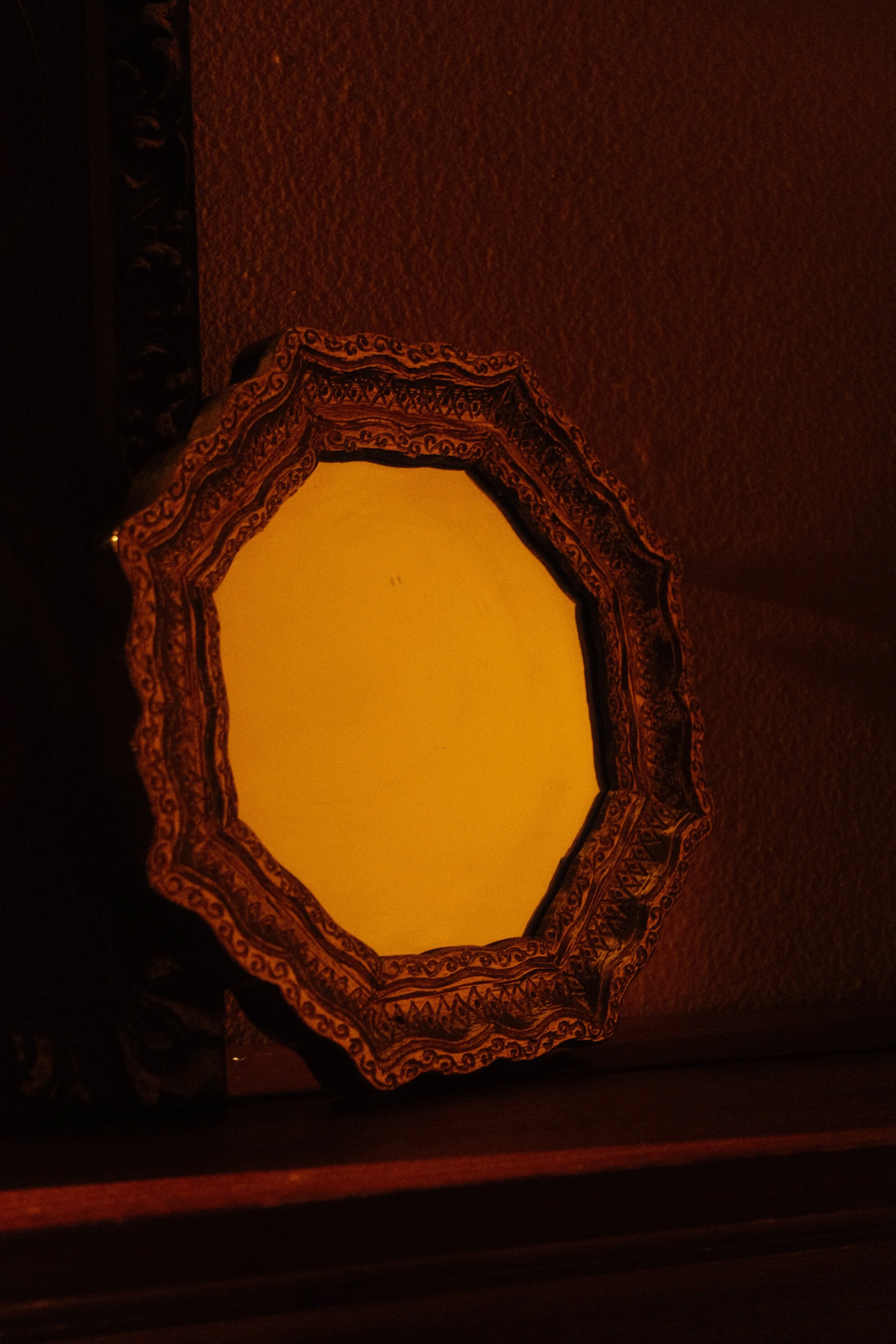 Gold Octagon Mirror