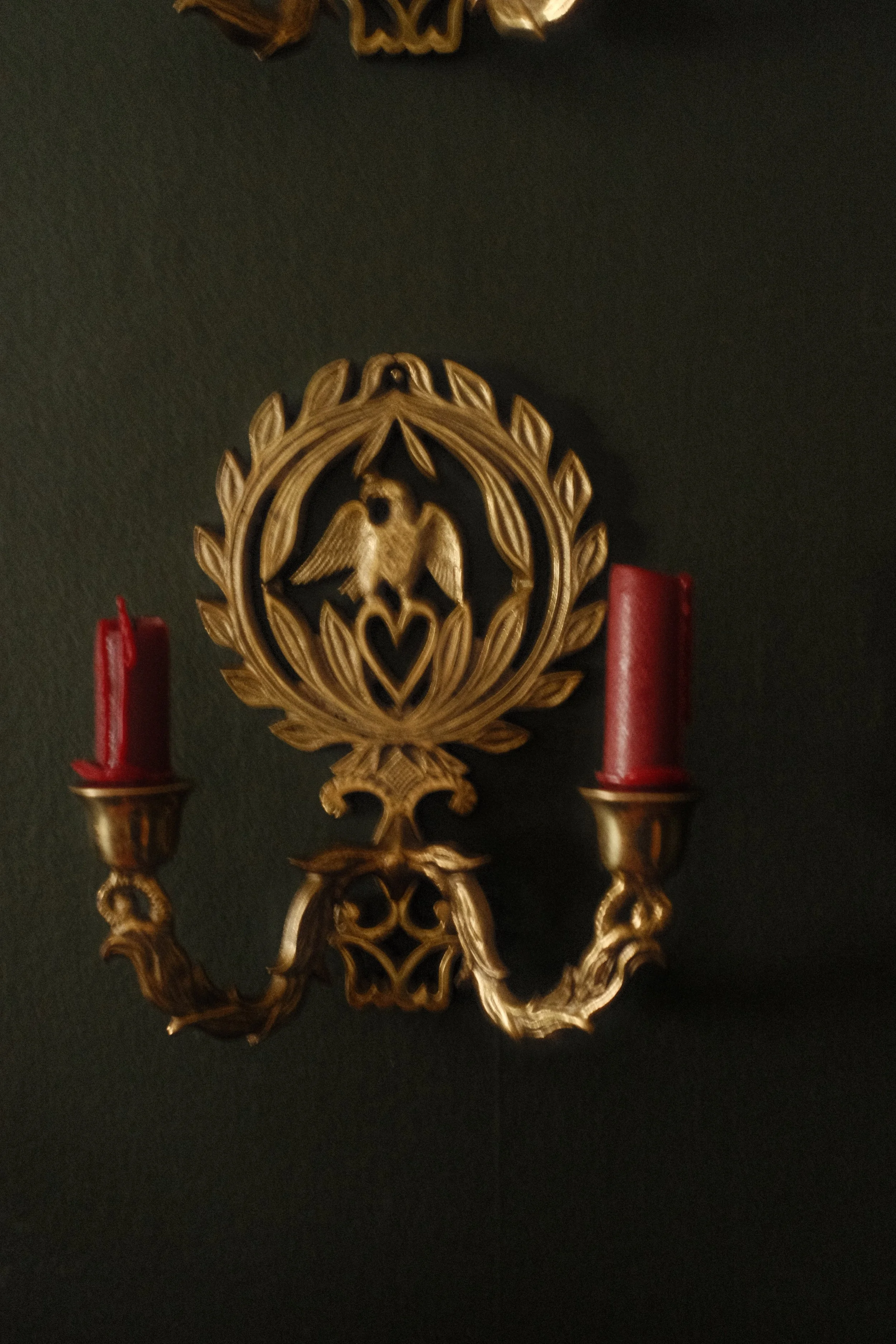 Federalist Brass Eagle Candelabra Sconces