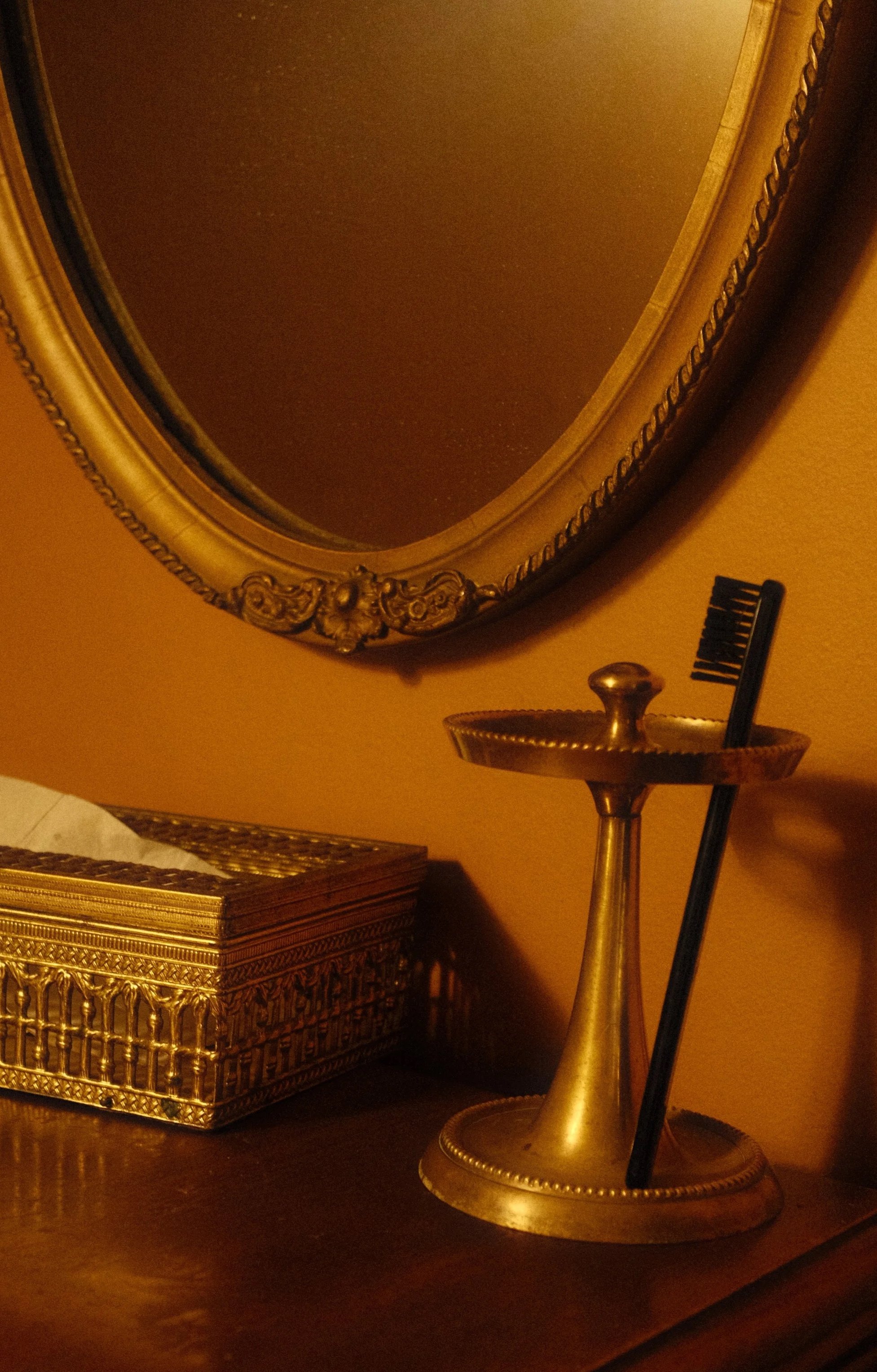 Brass Toothbrush Holder