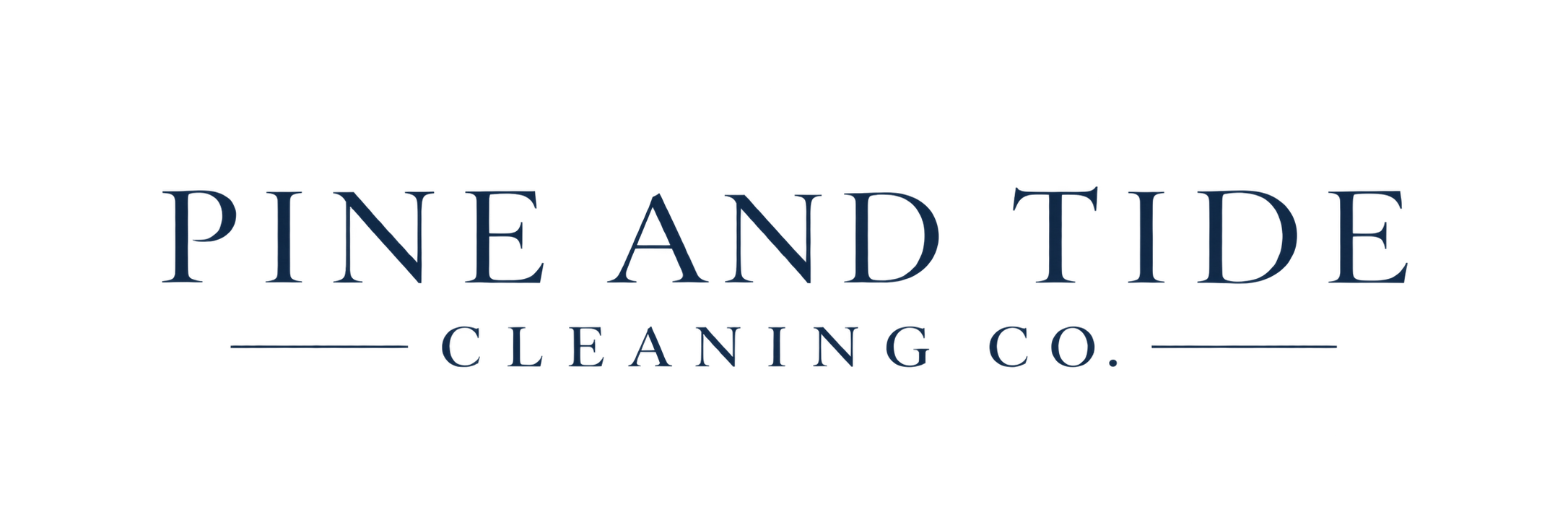 Pine and Tide Cleaning Co. logo