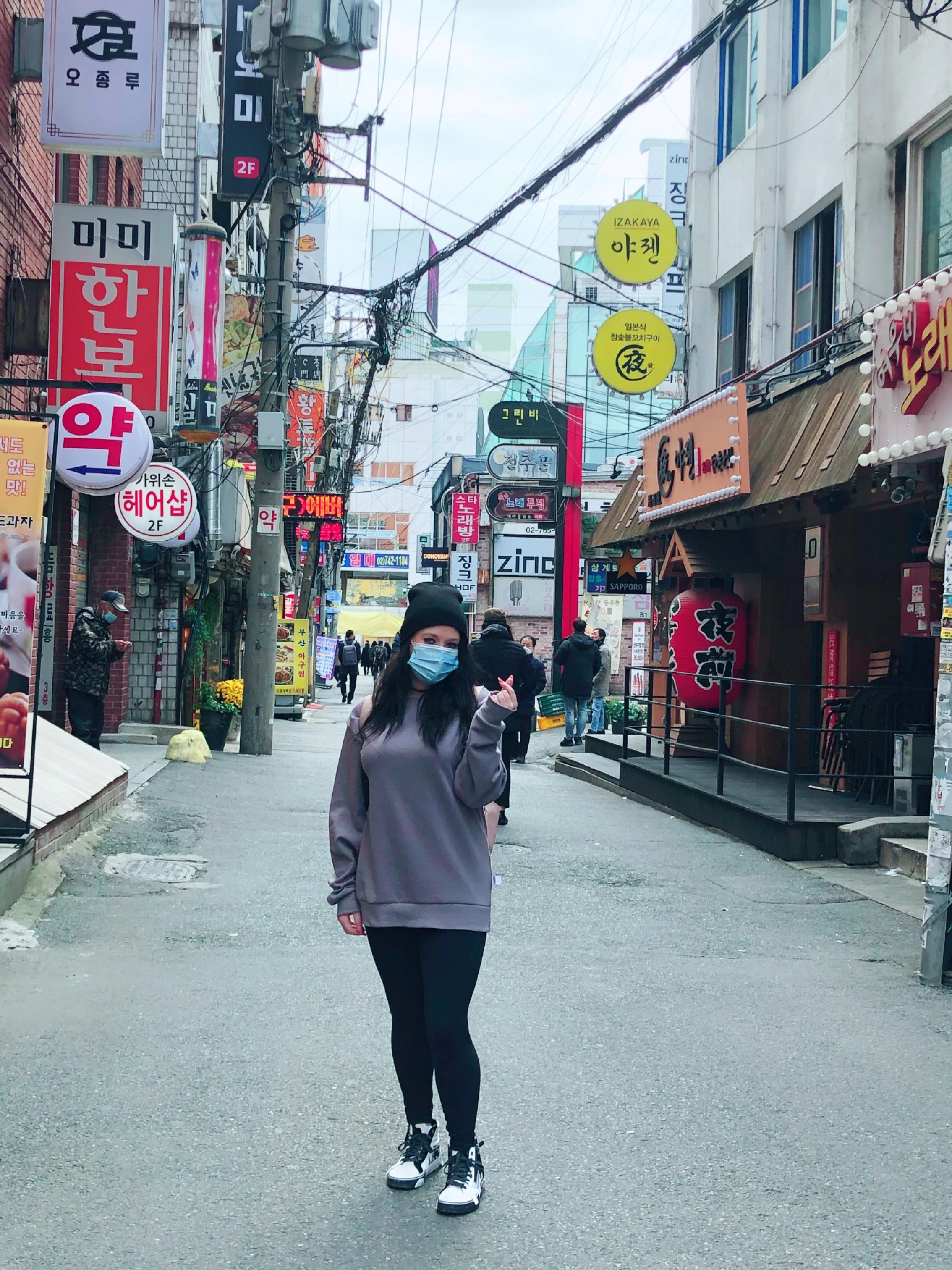 A photo of Sarah's time living in South Korea, where her passion for Korean skincare and barrier-first skin health first began.