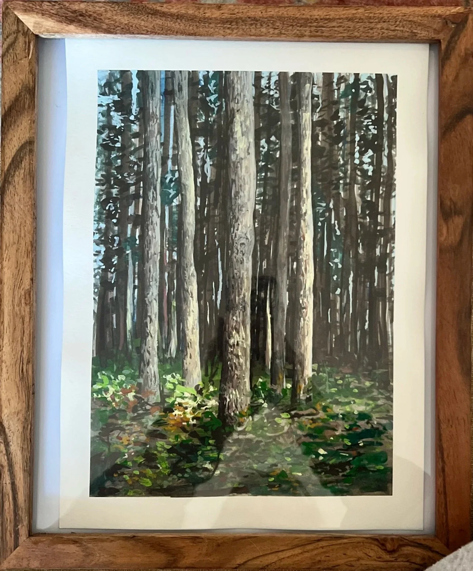 Forest watercolor