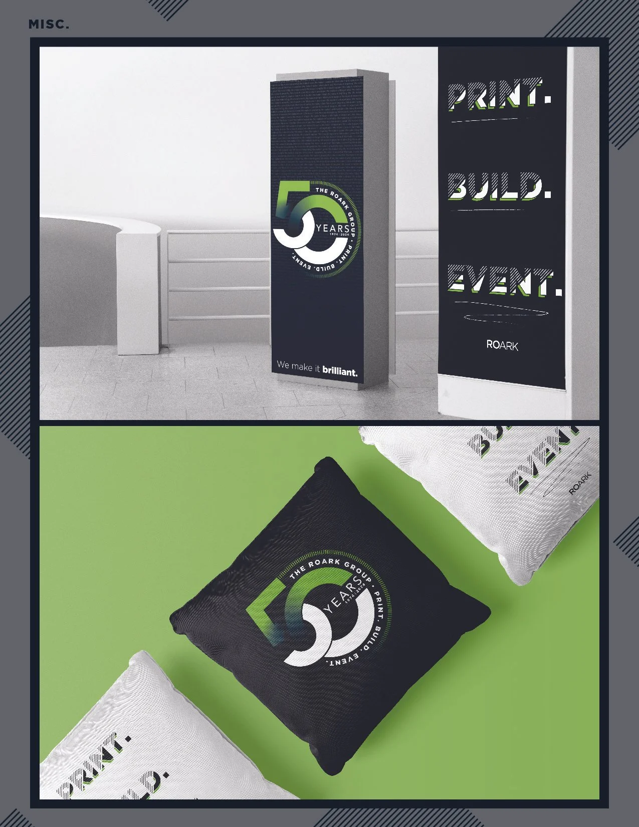ROARK 50th Anniversary Branding