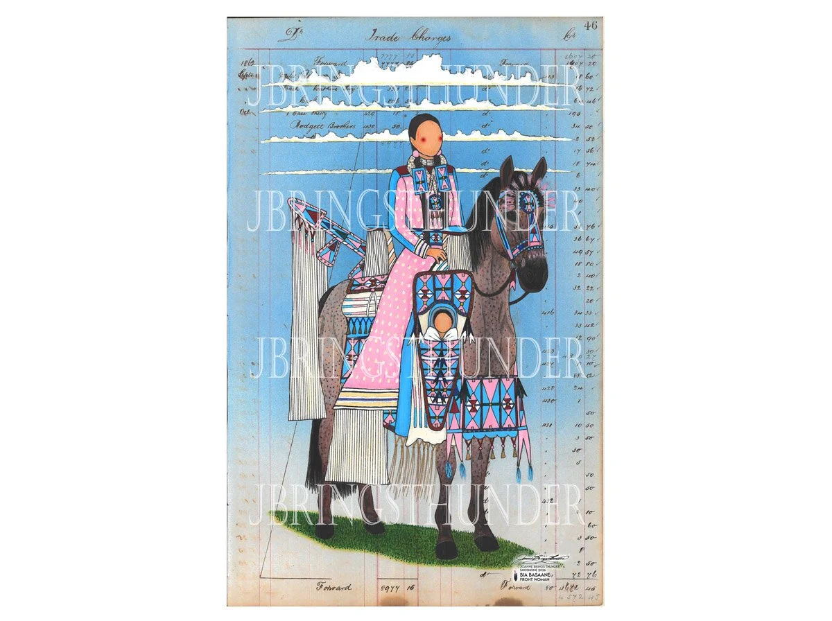 Front Woman Ledger Art