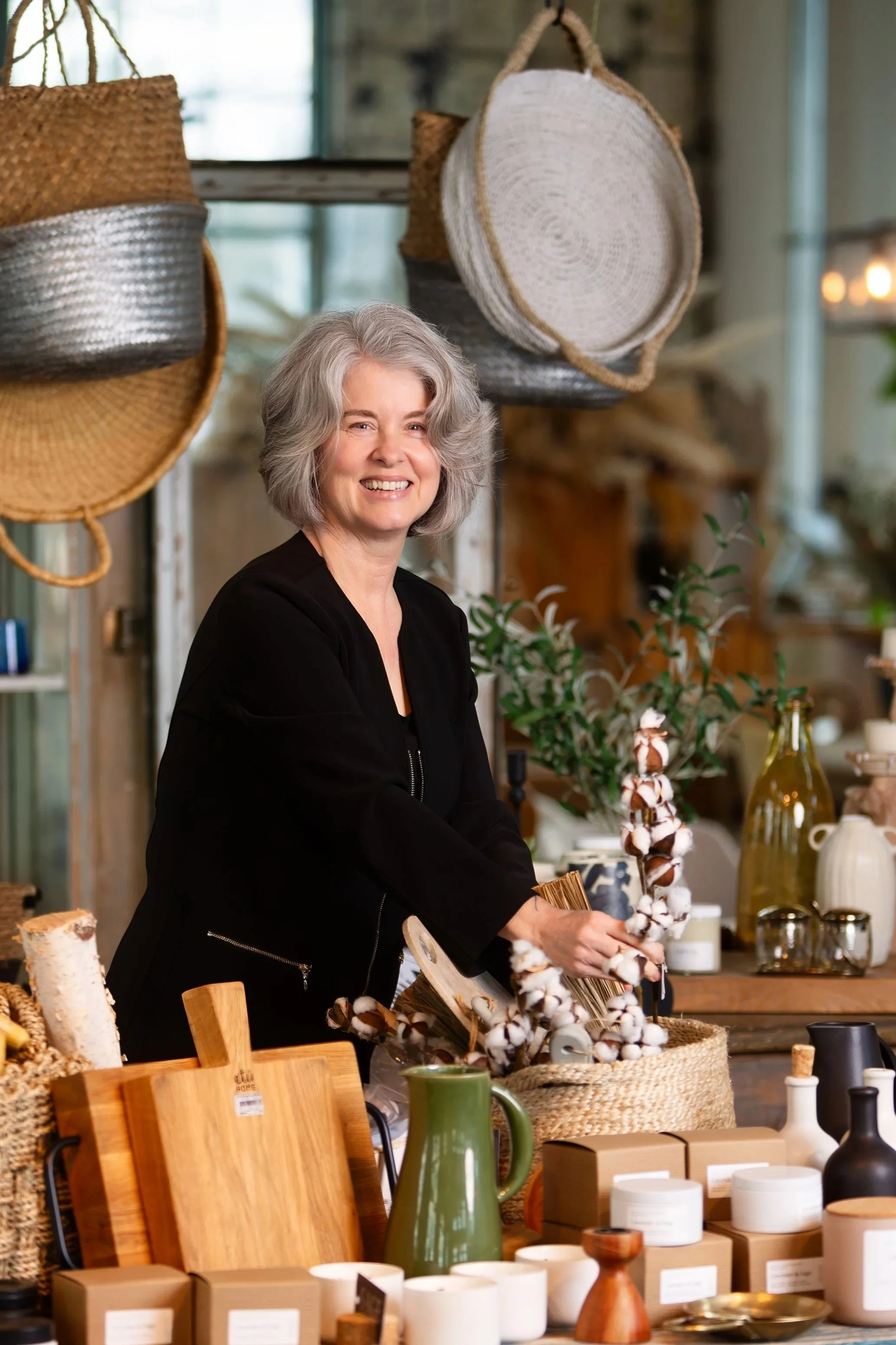 Denice Jentlie, a real estate agent in Tacoma staging a home for her real estate client