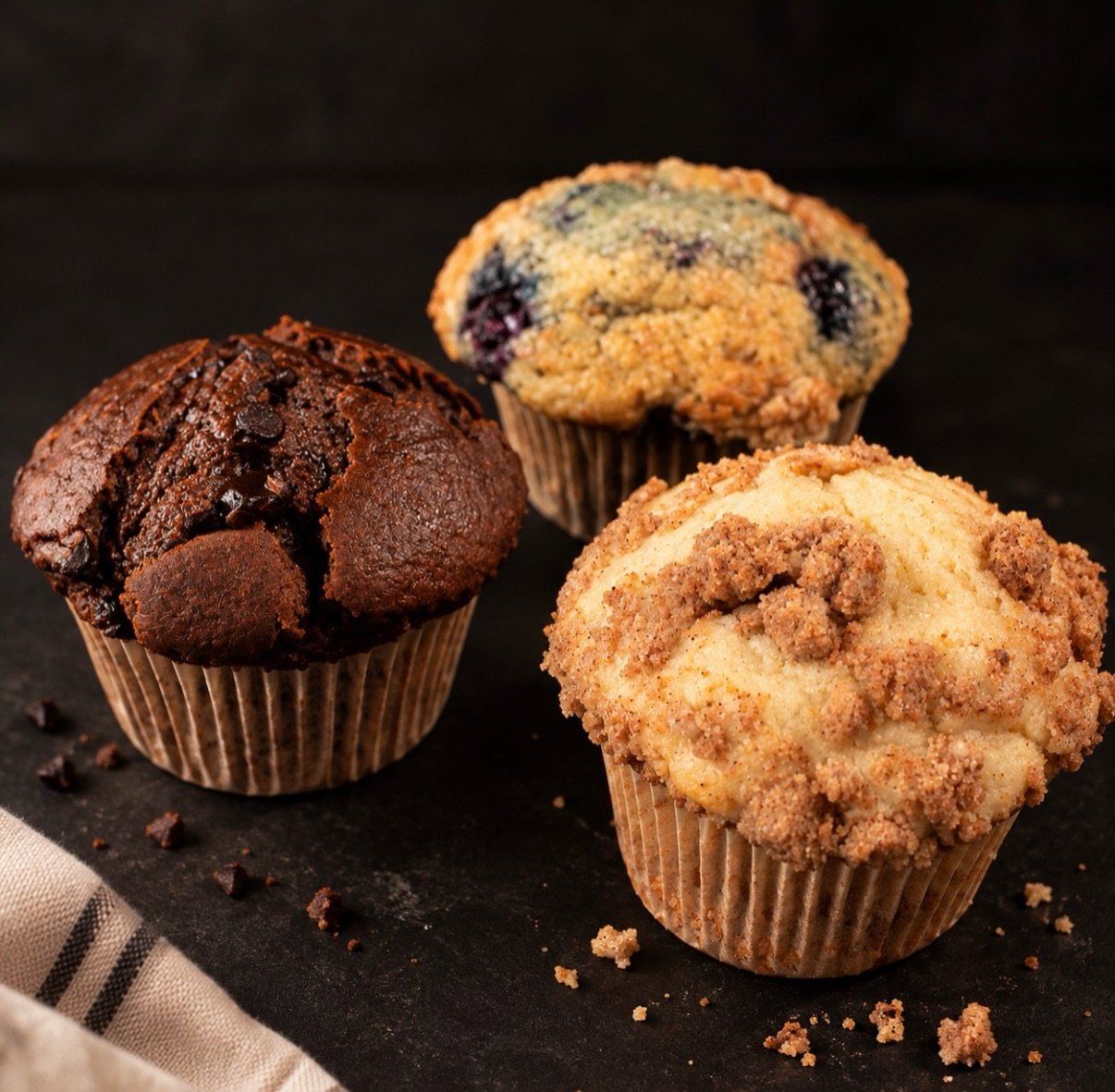 Come get these and so much more tomorrow at Merrick Park! ✨

We&rsquo;ll have freshly baked muffins, pastries, and all your favorite sweet treats ready for you. 🤎 Come early and grab your favorites before they&rsquo;re gone!

📍 Merrick Park
🗓️ Tom