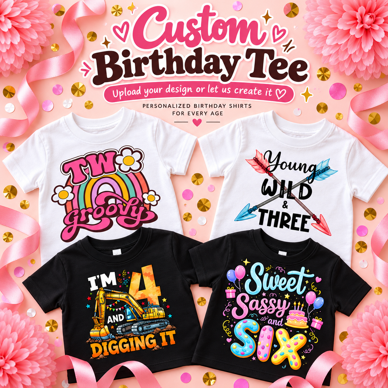 Custom Youth Birthday Tees
