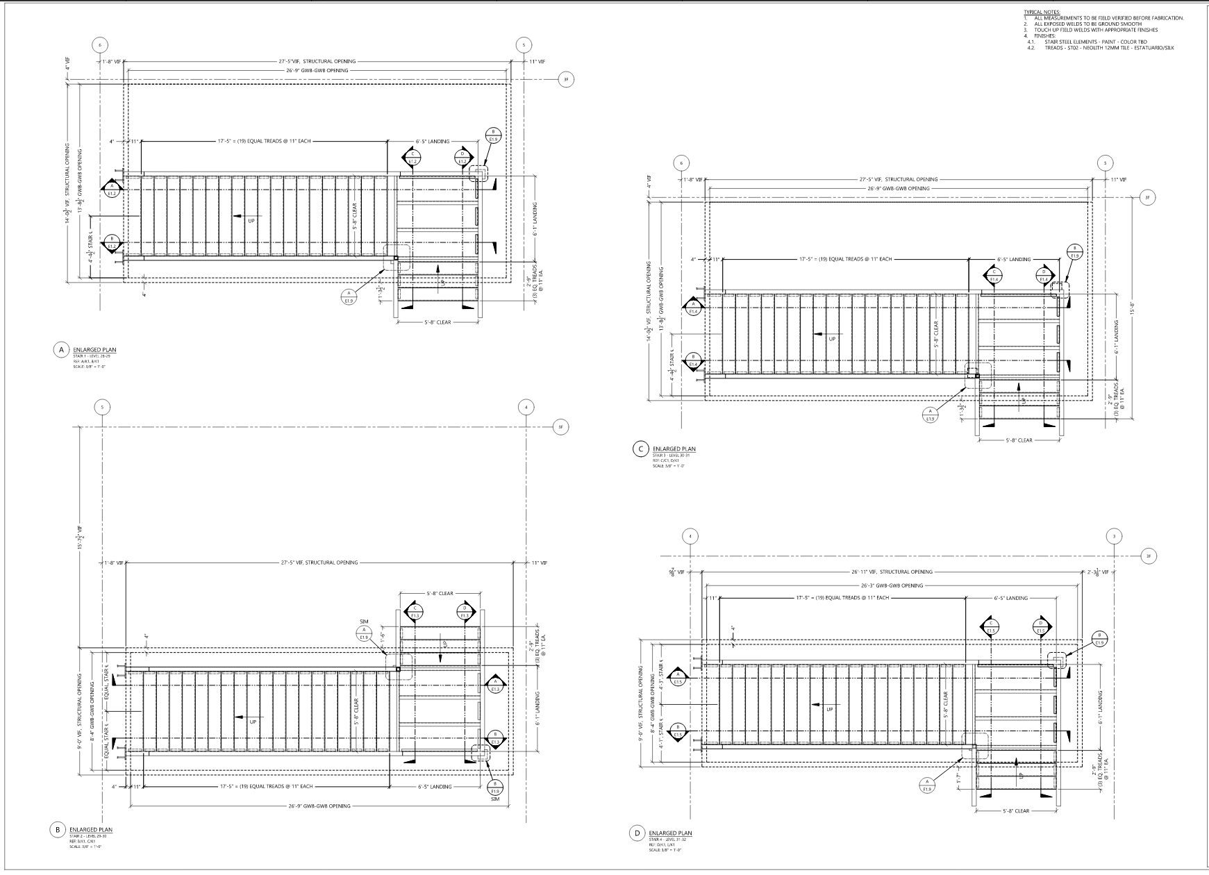 BB&S Stair Plan Views