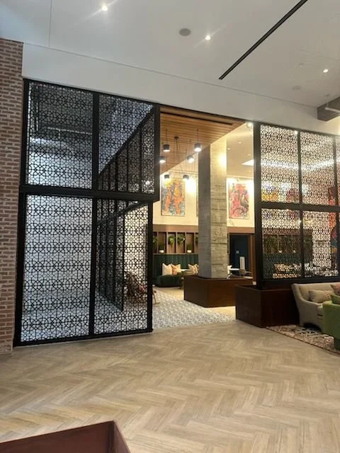 Divider Screens & Planters at Lobby