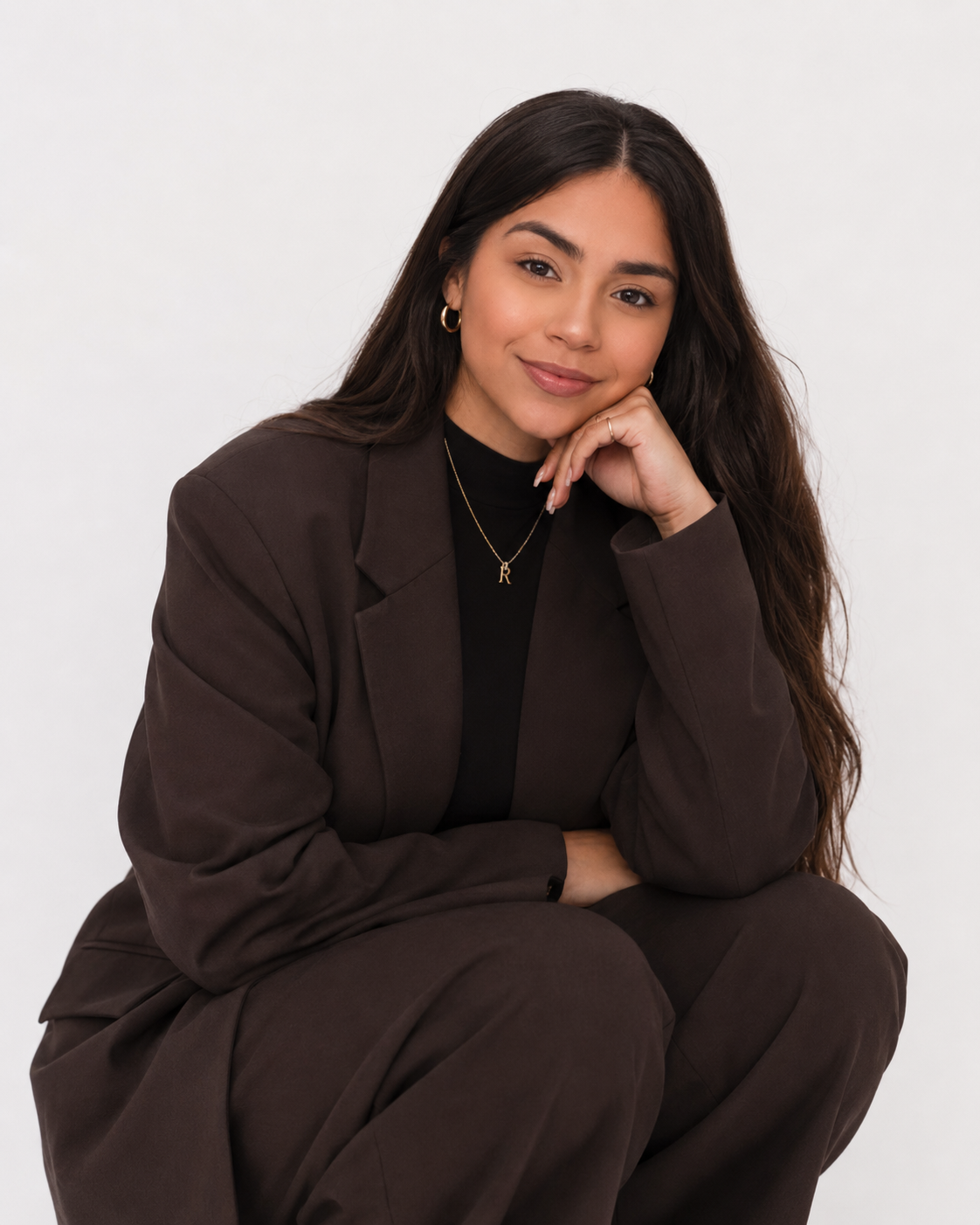 Rebecca, founder of Rebecca's Boutique, smiling in a photo captioned 'hi, I'm Rebecca'