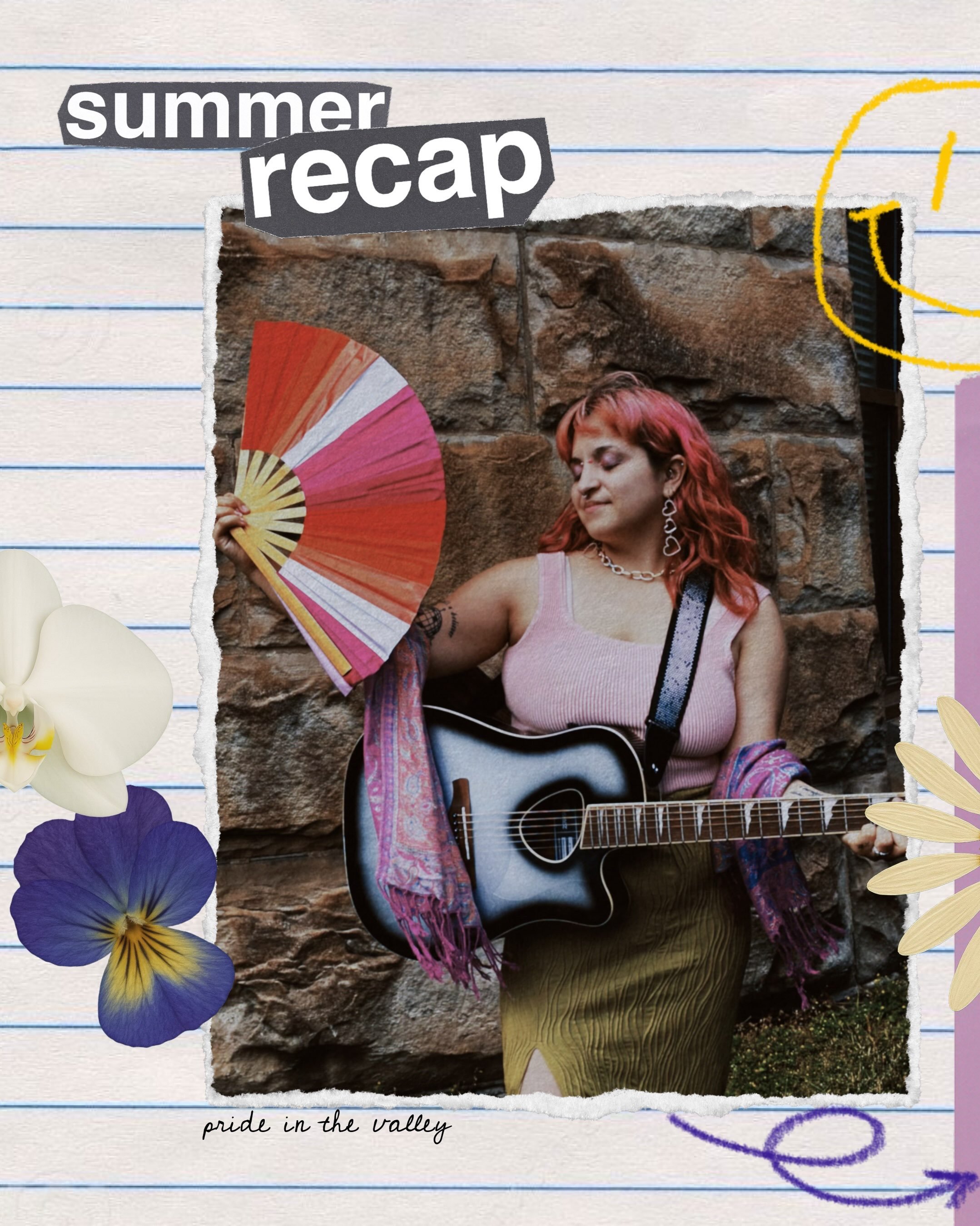 🌹🌸🌺🌷🌻🌼🪻
SUMMER RECAP!!!!! 
 -
I had my musical comeback this summer!!!!!!!!!! 
Everytime I see someone from my hometown, they ask me if I'm still singing. The answer is always yes, but this summer it was a RESOUNDING YES!!!! I became myself ag