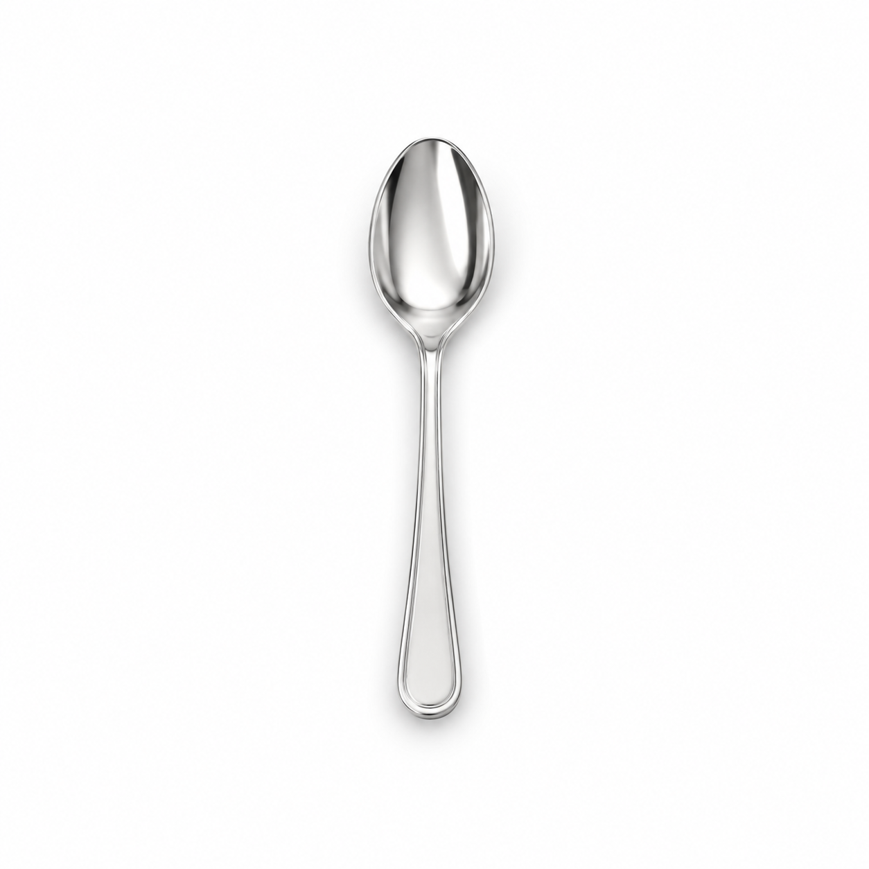 Cutlery - Silver Reusable Plastic Spoons — Pack of 20