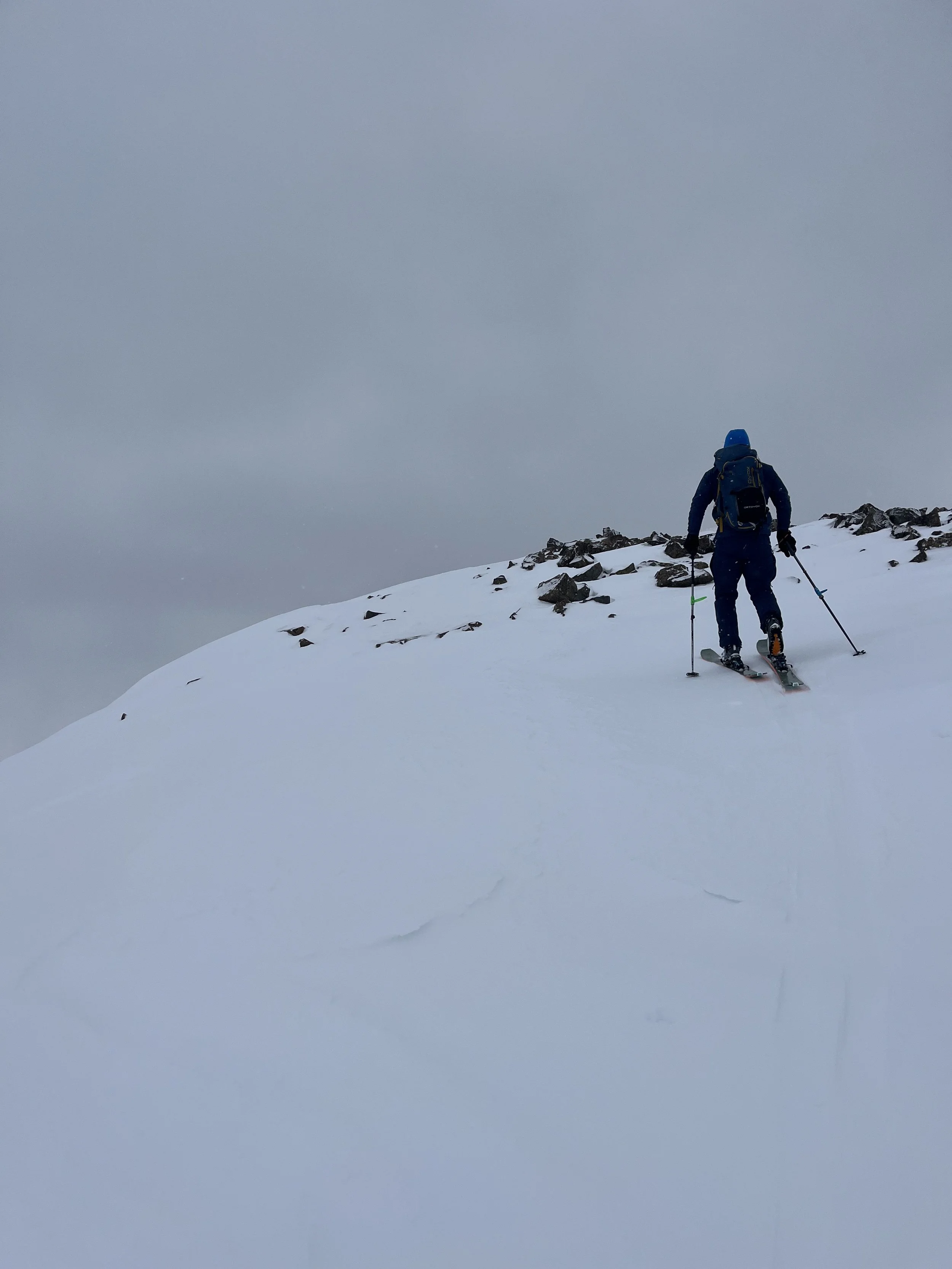 Ethan nearing the summit
