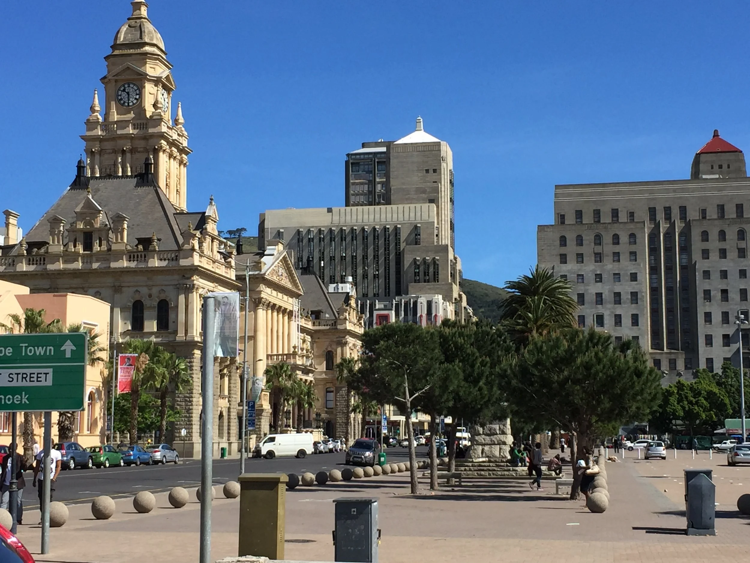 City scene of downtown Cape Town, South Africa