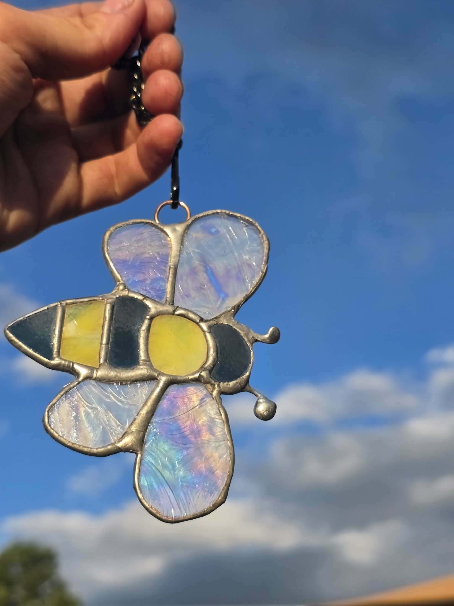 stained glass bee