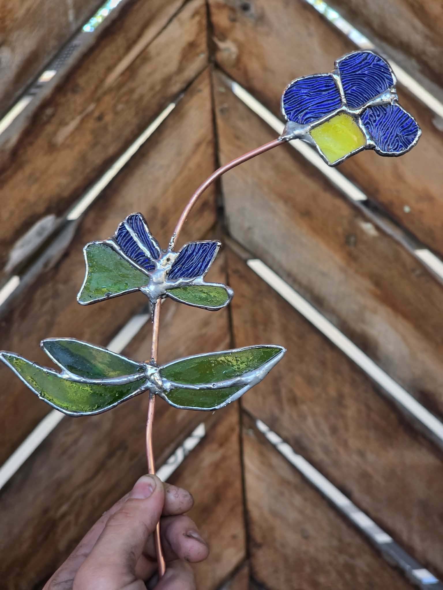 stained glass orchid
