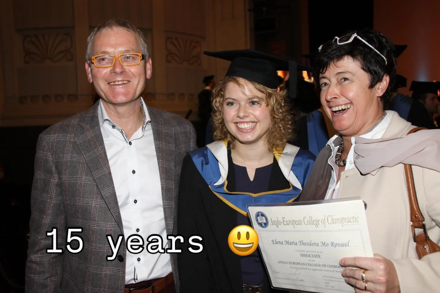 Fifteen years since I graduated from the Anglo-European College of Chiropractic (AECC) in Bournemouth, UK, and began the career that I still love today.

My journey has taken me from Leeds in the UK, to working alongside my dad in Belgium, and ultima