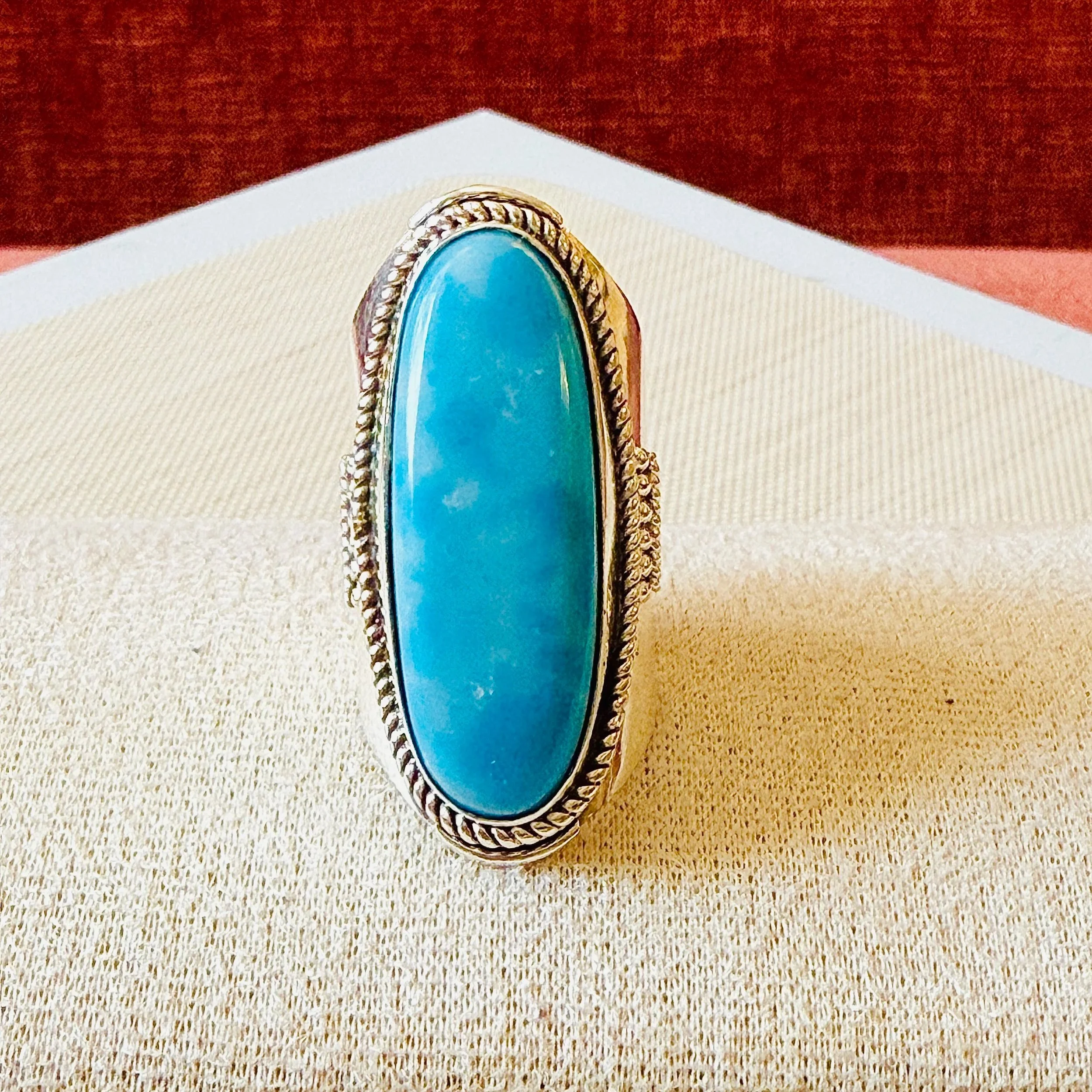 Larimar Statement Ring