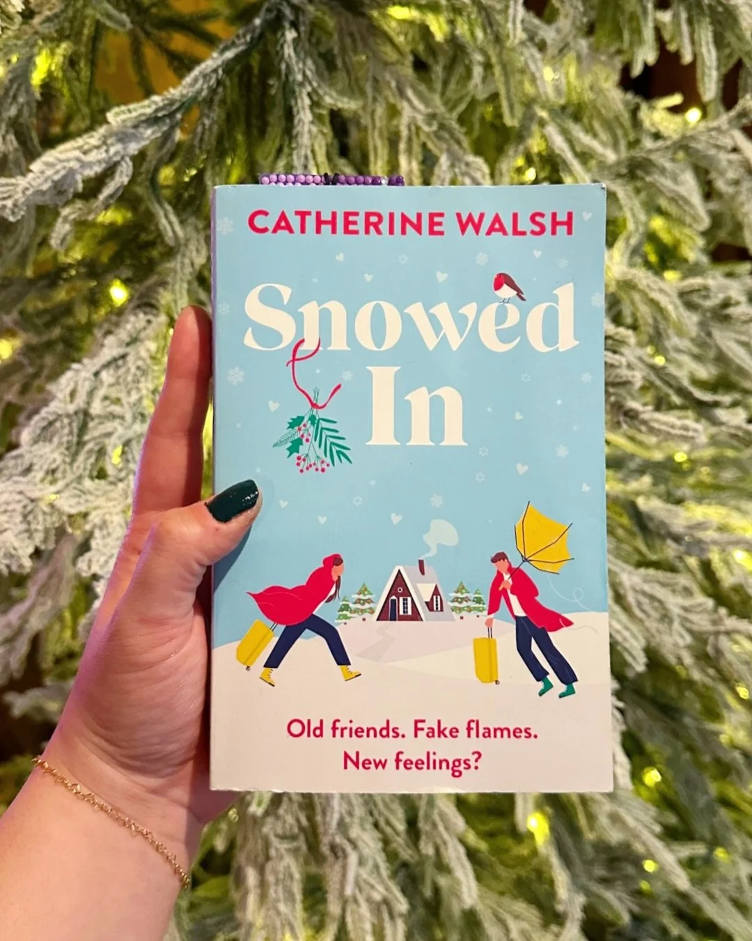 ❄️ i spent christmas in 80 degree weather but snowed in by catherine walsh was the perfect book to get me in the mood for the holidays!🎄

📖 megan&rsquo;s brother is coming home for christmas so she must (reluctantly) go home too. she&rsquo;s worrie
