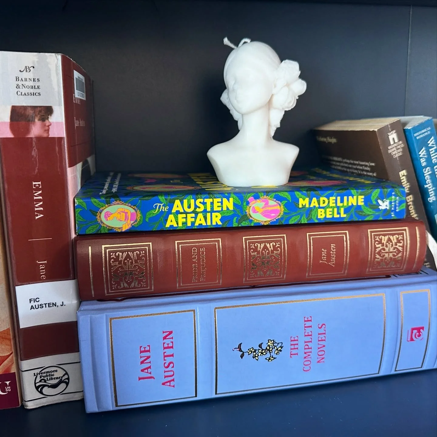my latest obsession ✨ (the austen affair by madeline bell)

as a certified jane austen lover, reading this was like a shot of serotonin jolting through my body i was GIDDY 🤭
 
📖 the austen affair follows tess after landing her dream role in a film 