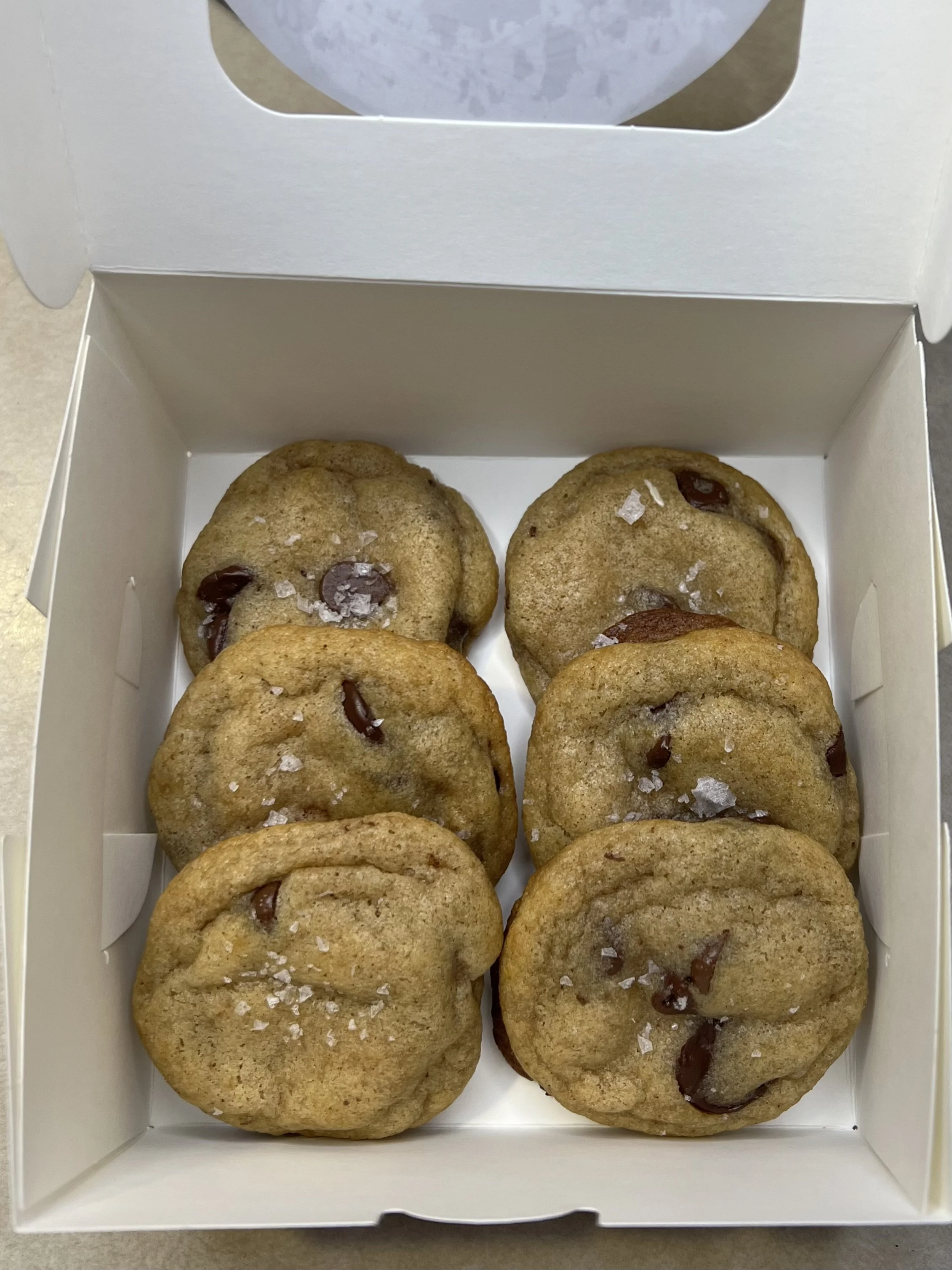 Brown Butter, Triple Chocolate, Sourdough Cookies with Flakey Sea Salt
