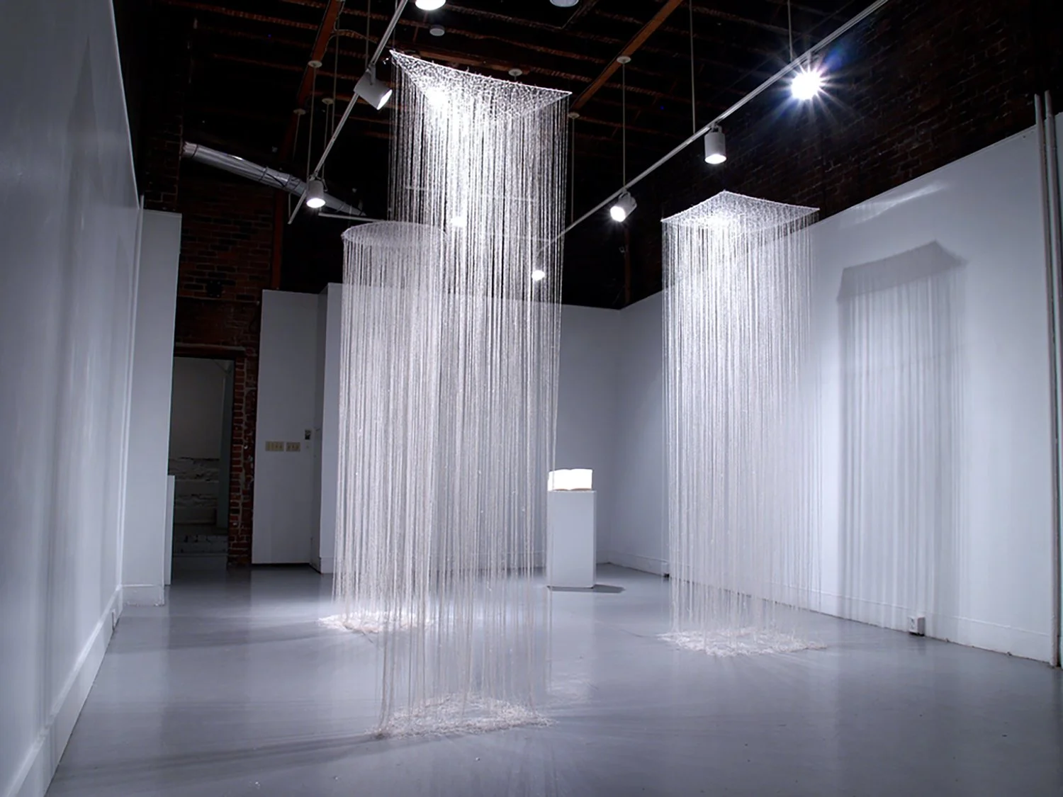x²+y²=r², 2007. linen, plexiglass.