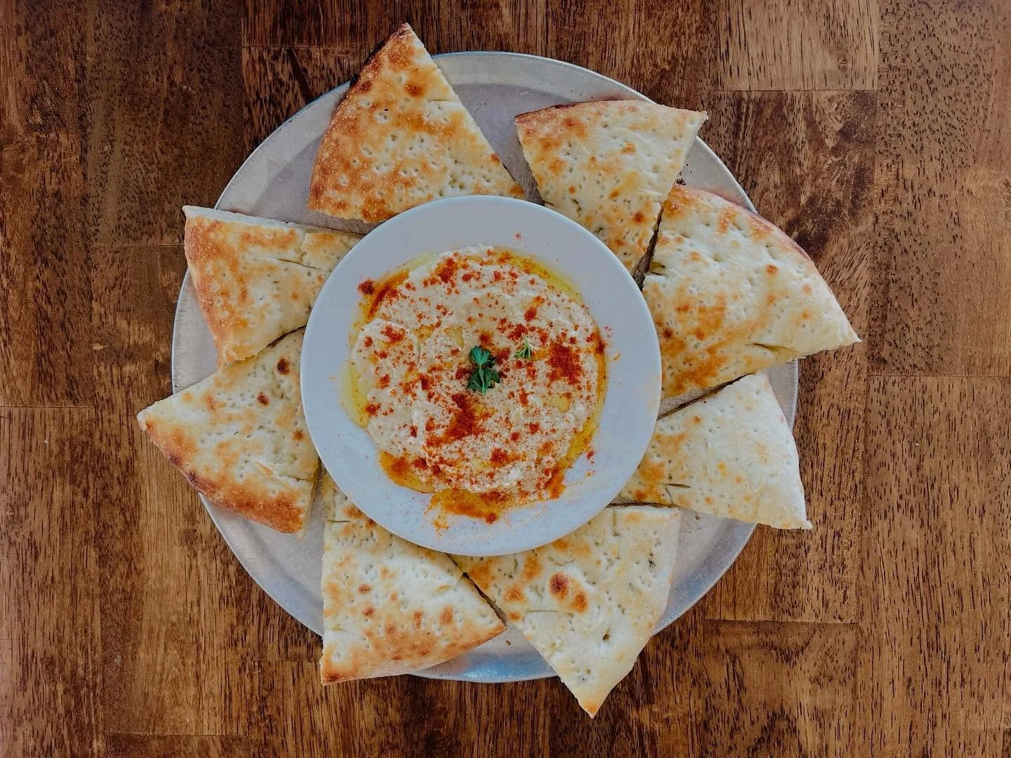 Section Street Pizza Hummus