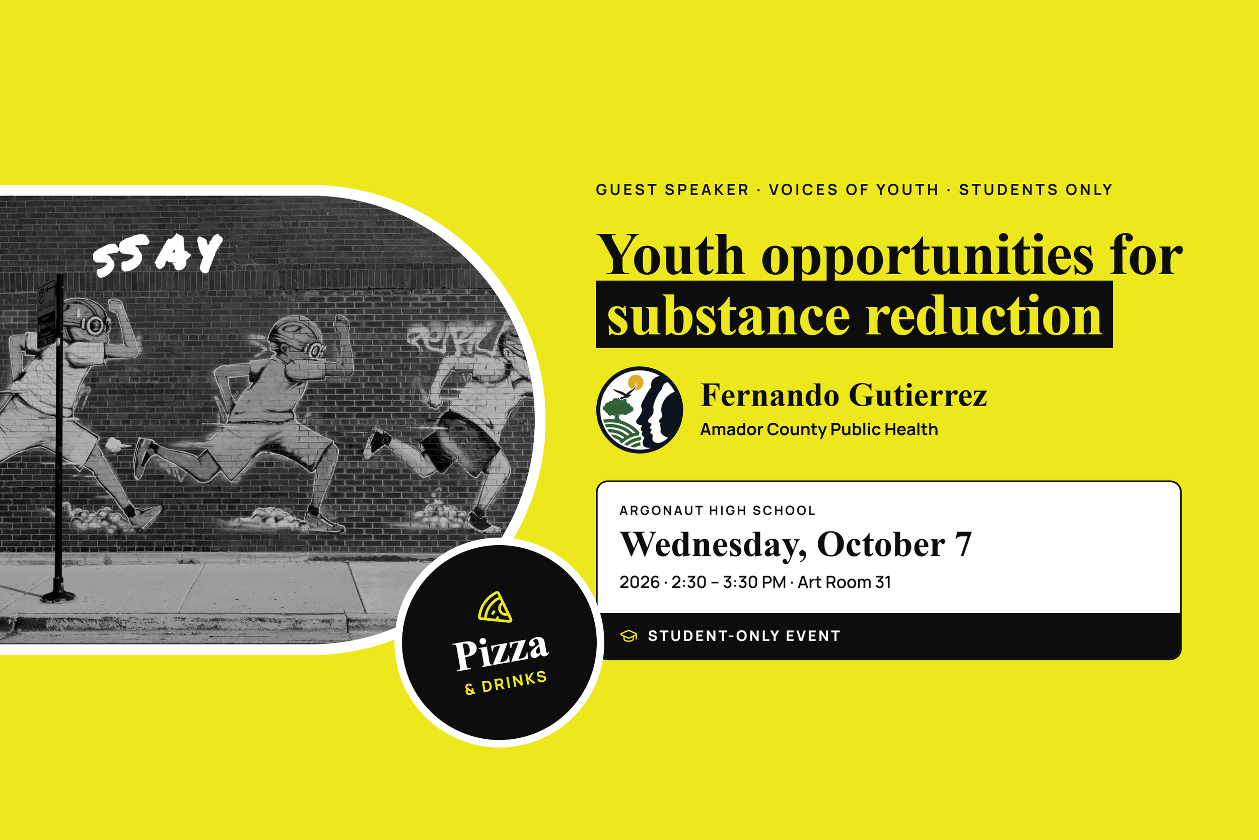 Argonaut High Youth Opportunities for Substance Reduction - Student Only Event
