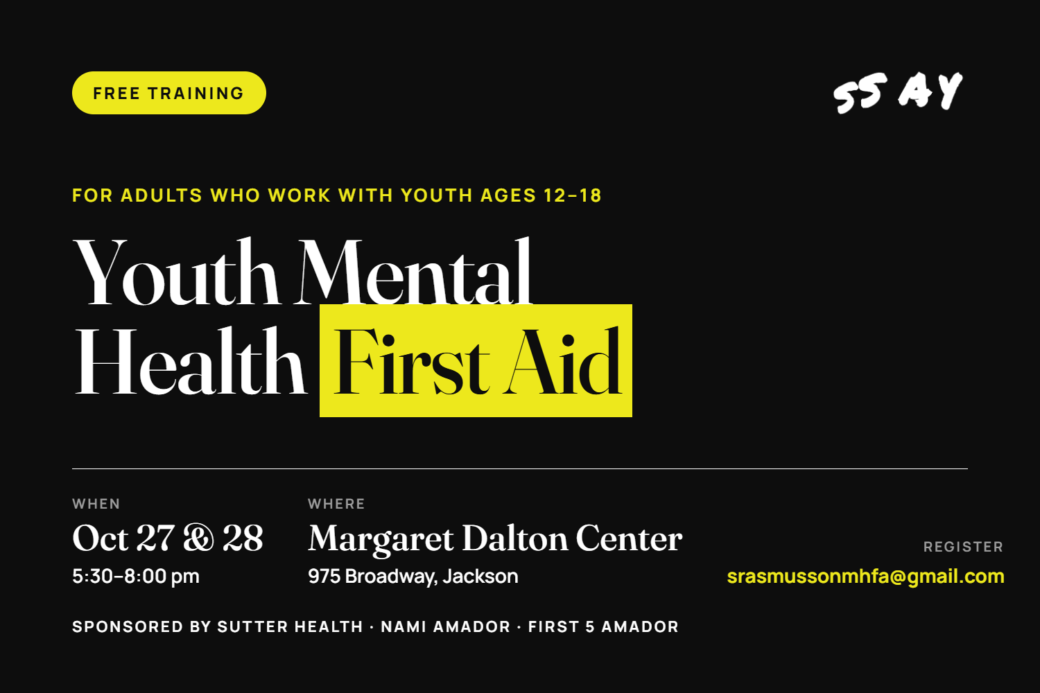 Youth Mental Health First Aid