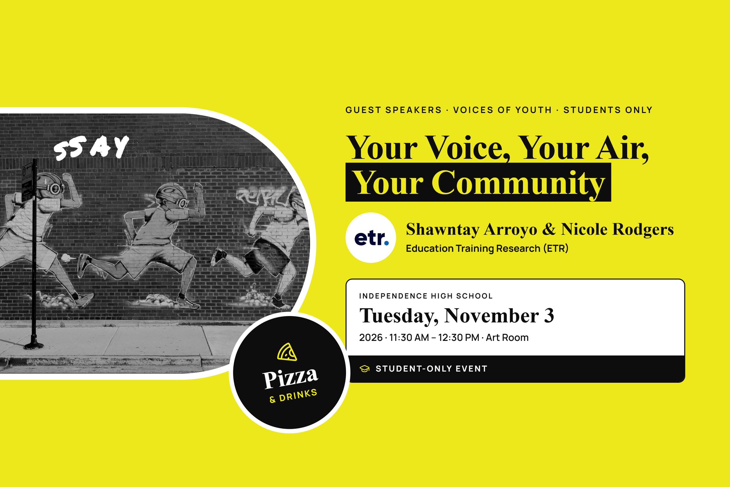 Independence High - Your Voice, Your Air, Your Community - Student Only Event
