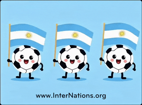 Vamos Argentina Football World Cup GIF by InterNations.gif