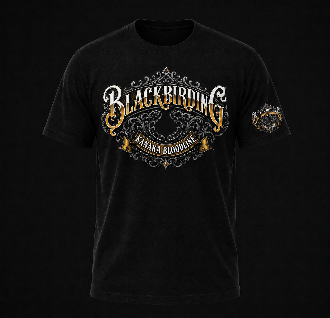 Blackbirding Clothing Tee - Gold (Large Only)